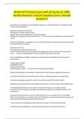 ACSM-CPT Practice Exam with all Correct & 100&percnt; Verified Answers&vert; Actual Complete Exam&vert; Already Graded A&plus;