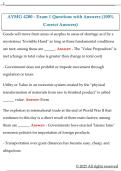 AVMG 4200 - Exam 1 Questions with Answers &lpar;100&percnt;  Correct Answers&rpar;