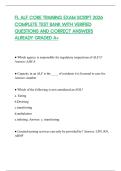 FL ALF CORE TRAINING EXAM SCRIPT 2026 COMPLETE TEST BANK WITH VERIFIED QUESTIONS AND CORRECT ANSWERS ALREADY GRADED A&plus;