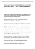 RCM - ADMIN EXAM &vert; 175 QUESTIONS AND ANSWERS &vert; 2025&sol;2026 UPDATE &vert; WITH COMPLETE SOLUTIONS&period;