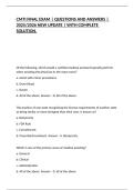 CMTI FINAL EXAM &vert; QUESTIONS AND ANSWERS &vert; 2025&sol;2026 NEW UPDATE &vert; WITH COMPLETE SOLUTION&period;