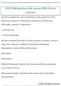 GOVT 200 Questions with Answers &lpar;100&percnt; Correct  Answers&rpar;