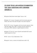 20 HOUR TEXAS LAW MODULE EXAMINATION TEST 2026 QUESTIONS WITH ANSWERS GRADED A&plus;