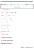 NSC 232 Exam 1 Questions with Answers &lpar;100&percnt; Correct  Answers&rpar;