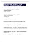Vt International Business Test 1 questions well answered graded A&plus;