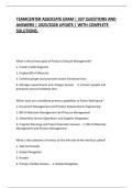 TEAMCENTER ASSOCIATE EXAM &vert; 337 QUESTIONS AND ANSWERS &vert; 2025&sol;2026 UPDATE &vert; WITH COMPLETE SOLUTIONS&period;