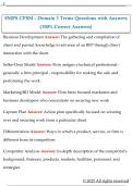 SMPS CPSM - Domain 3 Terms Questions with Answers  &lpar;100&percnt; Correct Answers&rpar; 