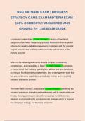 BSG MIDTERM EXAM &vert; BUSINESS STRATEGY GAME EXAM MIDTERM EXAM &vert; 100&percnt; CORRECTLY ANSWERED AND GRADED A&plus; &vert; 2025&sol;2026 GUIDE