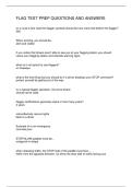 FLAG TEST PREP QUESTIONS AND ANSWERS