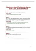 Oklahoma - Basic II Post License Course - Study Tests - Barnes Real Estate&period;