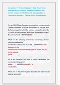 Accounting 131 Thomas ISU Exam 2 &comma;Most Recent Exam  2025&sol;2026 Actual Complete  Real Exam Questions And  Correct  Answers &lpar;Verified Answers&rpar; Already Graded A&plus;                   &sol; Guaranteed Success&excl;&excl;   &sol; Newest Exam &sol; Just Released&excl;&excl; 