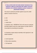 NY REAL ESTATE EXAM TEST BANK NEWEST 2025&sol;2026 ACTUAL  EXAM WITH COMPLETE QUESTIONS AND CORRECT DETAILED  ANSWERS &lpar;100&percnt; VERIFIED ANSWERS&rpar; &vert;ALREADY GRADED A&plus;&vert;  &vert;&vert;PROFESSOR VERIFIED&vert;&vert;