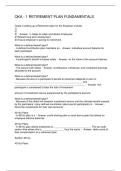 QKA - 1 RETIREMENT PLAN FUNDAMENTALS