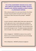 PN 101 FINAL EXAM NEWEST 2025&sol;2026 ACTUAL EXAM  WITH COMPLETE QUESTIONS AND CORRECT DETAILED  ANSWERS &lpar;100&percnt; VERIFIED ANSWERS&rpar; &vert;ALREADY GRADED  A&plus;&vert; &vert;&vert;PROFESSOR VERIFIED&vert;&vert;