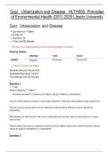 Quiz&lowbar; Urbanization and Disease&lowbar; HLTH505&colon; Principles of Environmental Health &lpar;D01&rpar; 2025 Liberty University