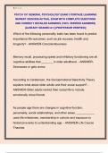 PSYCH 101 GENERAL PSYCHOLOGY EXAM 3 PORTAGE LEARNING  NEWEST 2025&sol;2026 ACTUAL EXAM WITH COMPLETE QUESTIONS  AND CORRECT DETAILED ANSWERS &lpar;100&percnt; VERIFIED ANSWERS&rpar;  &vert;ALREADY GRADED A&plus;&vert; &vert;&vert;PROFESSOR VERIFIED&vert;&vert;