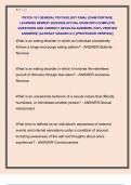 PSYCH 101 GENERAL PSYCHOLOGY FINAL EXAM PORTAGE  LEARNING NEWEST 2025&sol;2026 ACTUAL EXAM WITH COMPLETE  QUESTIONS AND CORRECT DETAILED ANSWERS &lpar;100&percnt; VERIFIED  ANSWERS&rpar; &vert;ALREADY GRADED A&plus;&vert; &vert;&vert;PROFESSOR VERIFIED&vert;&vert; 