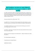 Intuit Academy Tax &lpar;Intro to Taxes Module 1&rpar; Exam Questions and Answers Graded A&plus; 100 &percnt; Verified