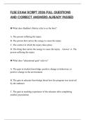 FLSE EXAM SCRIPT 2026 FULL QUESTIONS AND CORRECT ANSWERS ALREADY PASSED