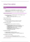 didactiek WERO - samenvatting