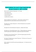 Intuit Academy Tax Level 1 Exam Questions and Answers Graded A&plus; 100 &percnt; Verified