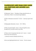 FLUOROSCOPY ARRT EXAM STUDY GUIDE 2026 QUESTIONS AND ANSWERS 100&percnt; VERIFIED