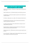 Intuit Academy Tax Level 1 Exam Questions and Answers Graded A&plus; 100 &percnt; Verified