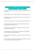 Intuit Academy Tax Level 1 Exam Questions and Answers Graded A&plus; 100 &percnt; Verified