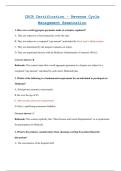 CRCR Certification Exam 2025&sol;2026 Updated &ndash; Revenue Cycle Management Test & Answers