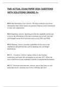 FMS ACTUAL EXAM PAPER 2026 QUESTIONS WITH SOLUTIONS GRADED A&plus;