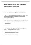 FMS EXAMINATION TEST 2026 QUESTIONS WITH ANSWERS GRADED A&plus;