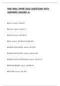 FMS FINAL PAPER 2026 QUESTIONS WITH ANSWERS GRADED A&plus;