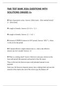 FMS TEST BANK 2026 QUESTIONS WITH SOLUTIONS GRADED A&plus;