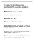 FMS COMPREHENSIVE EXAM 2026 QUESTIONS WITH SOLUTIONS GRADED A&plus;
