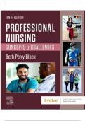 Test Bank Professional Nursing Concepts and Challenges 10th Edition Beth Perry Black Questions and Answers Complete Study Material with Solution