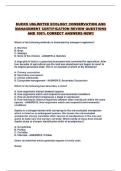 DUCKS UNLIMITED ECOLOGY CONSERVATION AND MANAGEMENT CERTIFICATION REVIEW QUESTIONS AND 100&percnt; CORRECT ANSWERS NEW&excl;&excl;