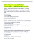 C207 WGU OA MULTI CHOICE QUESTIONS & ANSWERS&lpar;RATED A&plus;&rpar;