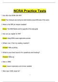 NCRA Practice Tests 2025 question and answers guaranteed a successful A&plus; PASS