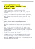 WGU - SCRIPTING AND PROGRAMMING FOUNDATIONS CORRECT 100&percnt;