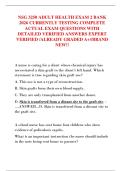 NSG 3250 ADULT HEALTH EXAM 2 BANK  2026 CURRENTLY TESTING COMPLETE  ACTUAL EXAM QUESTIONS WITH  DETAILED VERIFIED ANSWERS EXPERT  VERIFIED &sol;ALREADY GRADED A&plus;&sol;&sol;BRAND  NEW&excl;&excl;