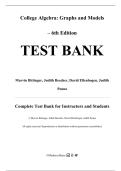 Test Bank for College Algebra&colon; Graphs and Models&comma; 6th edition by Marvin Bittinger&comma; Judith Beecher&comma; David Ellenbogen&comma; Judith Penna&comma; All Chapters