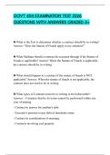 GOVT 404 EXAMINATION TEST 2026 QUESTIONS WITH ANSWERS GRADED A&plus;