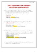 CFPT EXAM PRACTICE 20252026  QUESTIONS AND ANSWERS&period;
