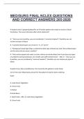 MED or SURG FINAL NCLEX QUESTIONS AND CORRECT ANSWERS 205-2026&period;pdf