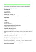 NUR 4020 Chapters 1 - Perinatal Family Exam Questions and Answers Already Passed