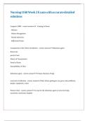 Nursing 1160 Week 2 Exam with accurate detailed solutions
