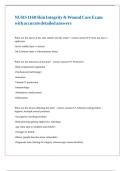 NURS 1160 Skin Integrity & Wound Care Exam with accurate detailed answers