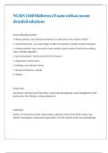 NURS 1160 Midterm 2 Exam with accurate detailed solutions