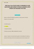 CRAT Exam Prep STUDY GUIDE &lpar;3 VERSIONS&rpar; ALL 500 QUESTIONS AND CORRECT DETAILED ANSWERS LATEST UPDATE JUST RELEASED THIS YEAR 