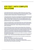 STR TEST 1 WITH COMPLETE SOLUTIONS 